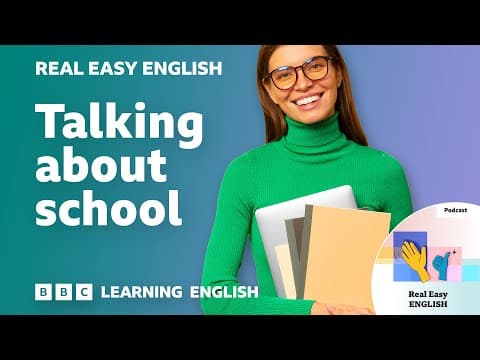 Talking about school 📚 📕 ✏️ Real Easy English
