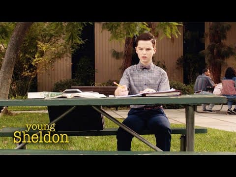 Sheldon Struggles With Engineering Homework | Young Sheldon