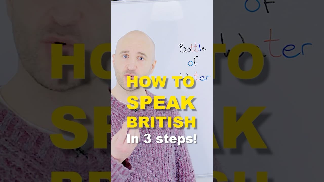 Say “BOTTLE OF WATER” in a perfect British accent #britishenglish #britishaccent
