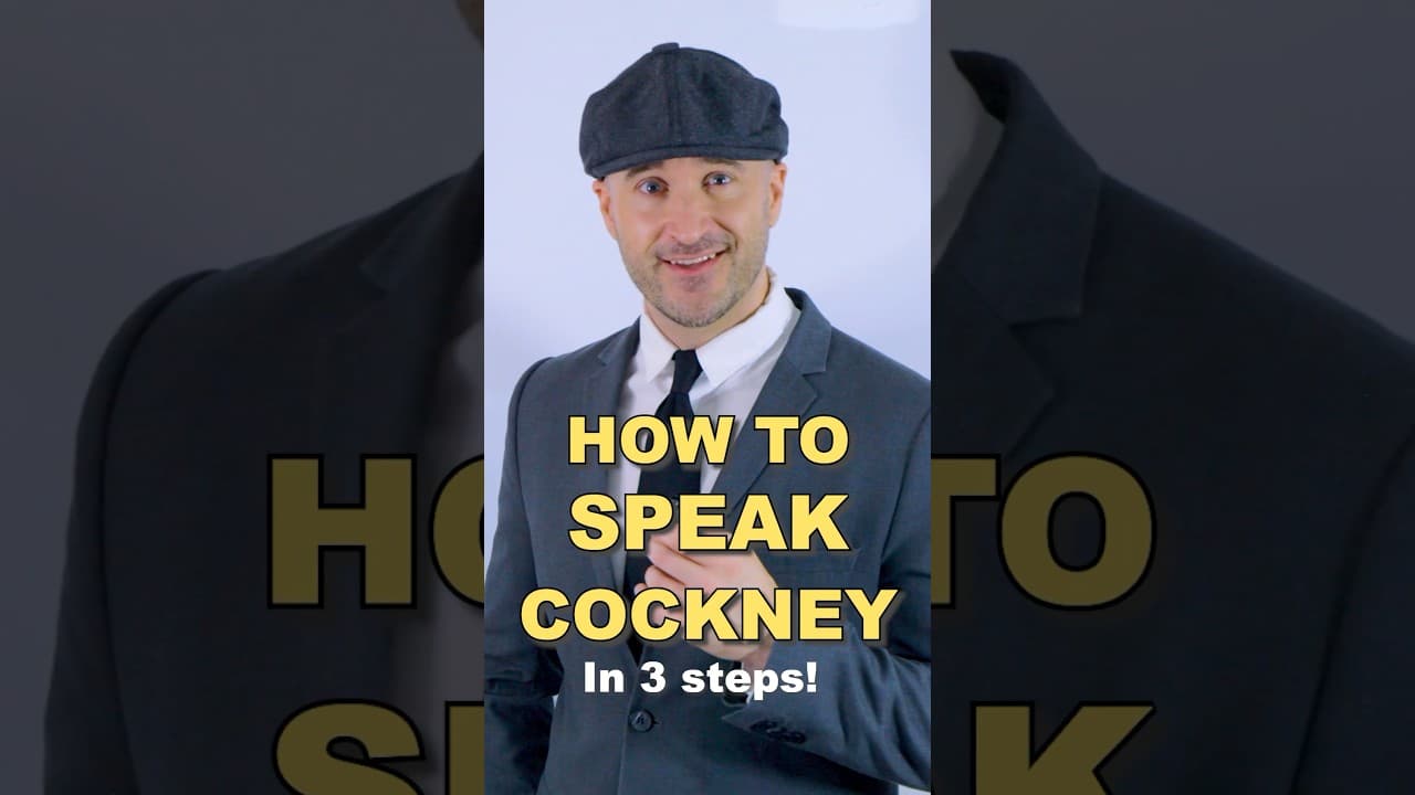 How to speak REAL cockney the super easy way! #britishaccent #cockney #improveenglishspeaking