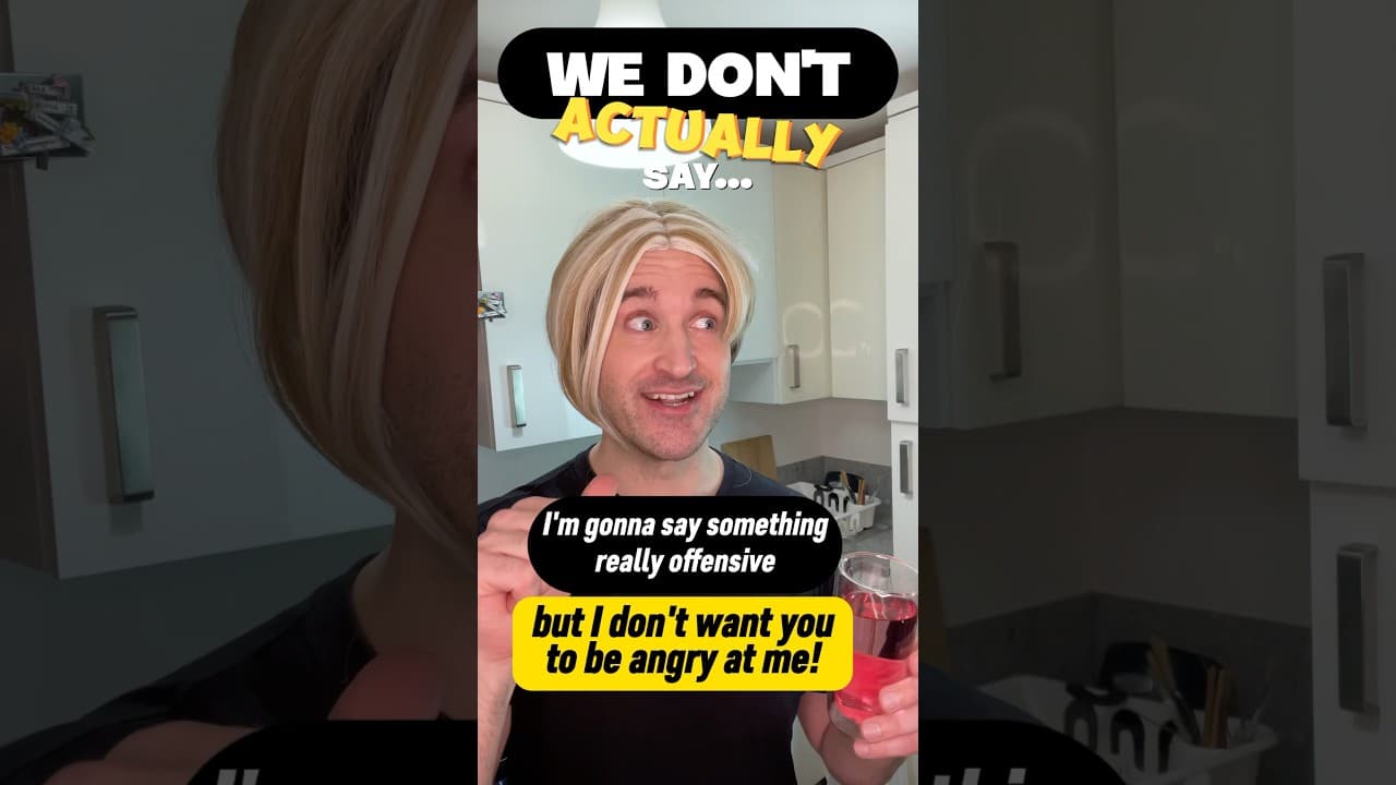 Dont be OFFENSIVE in ENGLISH! Say this… #learnenglish #studyenglish #britishenglish