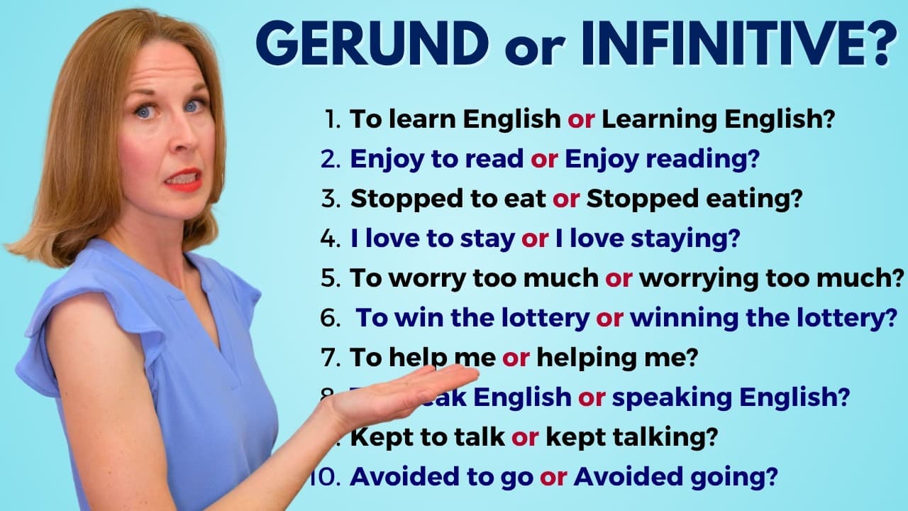 GERUND or INFINITIVE |  TO LEARN or LEARNING English