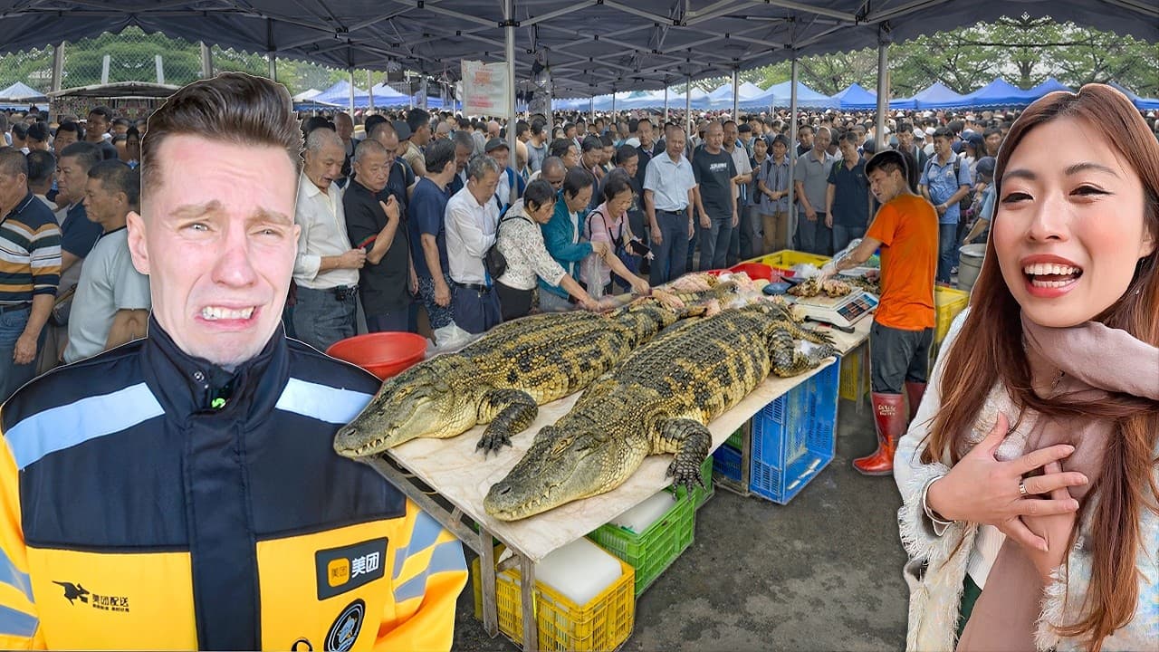 Inside China’s Most Extreme Market 🇨🇳 Crocodiles, Cobras & Foods You’ve Never Seen