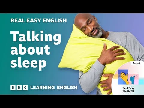 Talking about sleep 😴 🛏️  Real Easy English